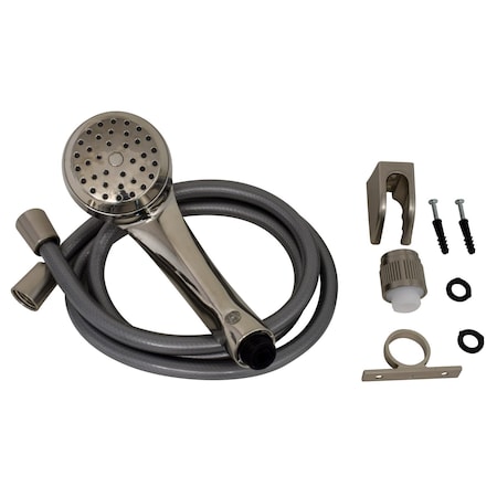 Valterra AIRFUSION SHOWER HEAD KIT, SEPARATE FLOW CONTROLLER, BRUSHED NICKEL PF276047
